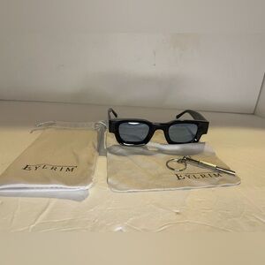 EYLRIM Thick Square Frame Sunglasses for Women Men